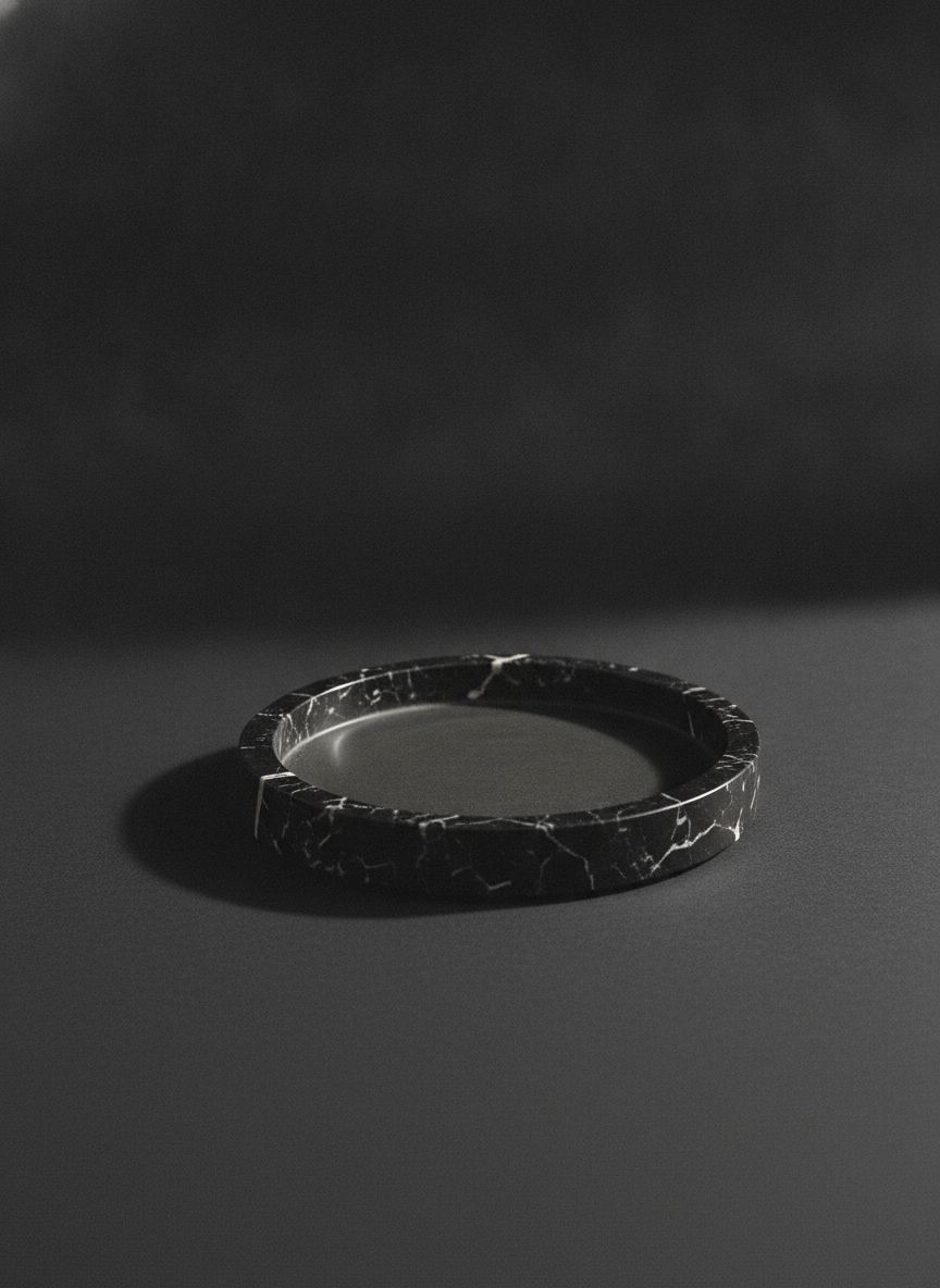 Svuotatasche Mezzanotte in marmo Nero Marquina
